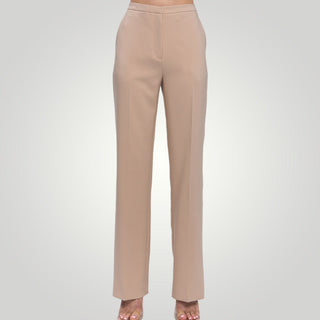 Milah Solid Straight Leg Trouser Pants