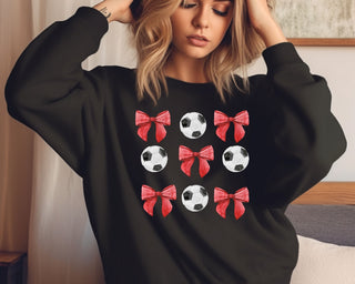 Soccer Balls and Bows Sweatshirt