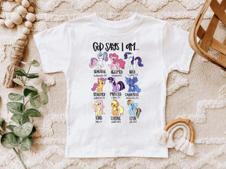 God Says I am....12 Princesses Girls Tee Shirt