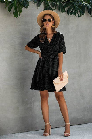 Ruffle Romance Wrap Dress