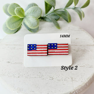 Americana Flag Studs