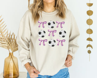 Soccer Balls and Bows Sweatshirt