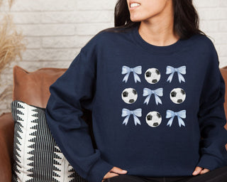 Soccer Balls and Bows Sweatshirt