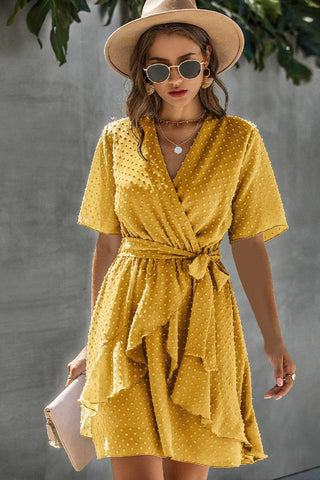 Ruffle Romance Wrap Dress