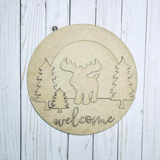 Welcome Moose Laser-Cut DIY 3D Craft Kit