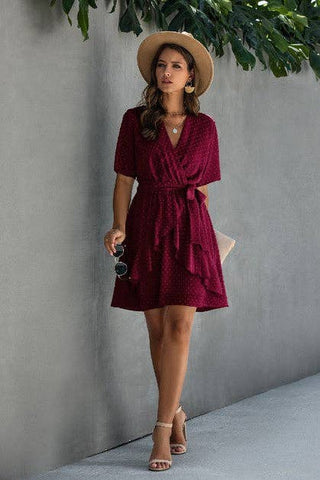 Ruffle Romance Wrap Dress