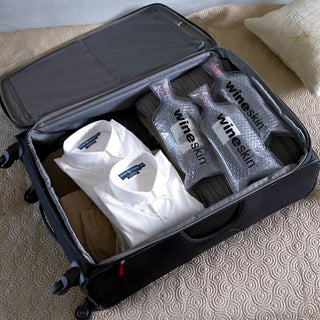 Wine Skin Travel Bag Set