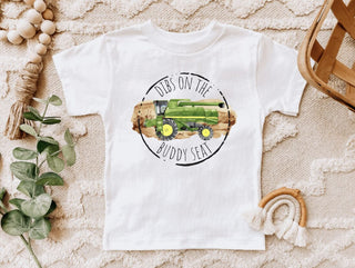 Dibs on the Buddy Seat, Farming Kids Tee Shirt