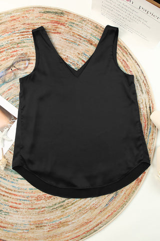 Formal Loose V-Neck Tank Top