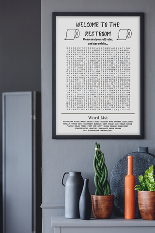 Welcome to the Restroom Print ~ A Must for every Household