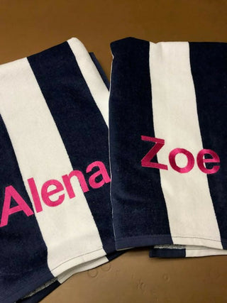Personalized Embroidered Beach Towel