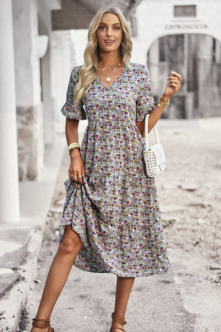 Ditsy Delight Midi Dress