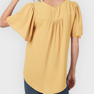 Flutter Sleeve V-Neck Top