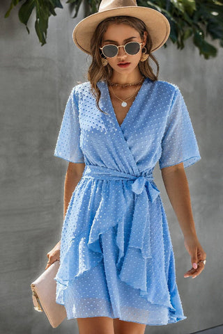 Ruffle Romance Wrap Dress