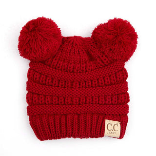 CC Baby and Kids Toddler Pom Pom Beanie Winter Snow Hats