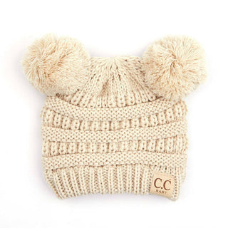 CC Baby and Kids Toddler Pom Pom Beanie Winter Snow Hats