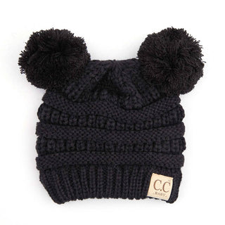 CC Baby and Kids Toddler Pom Pom Beanie Winter Snow Hats