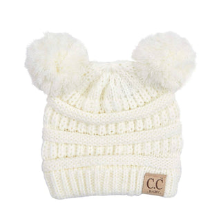 CC Baby and Kids Toddler Pom Pom Beanie Winter Snow Hats