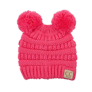 CC Baby and Kids Toddler Pom Pom Beanie Winter Snow Hats