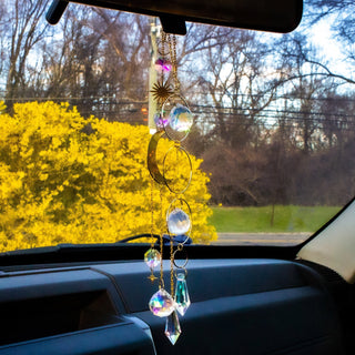 Triple Hoop Boho Crystal Rainbow Maker