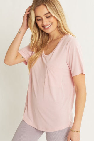 Bailey V-Neck Top With Pockets