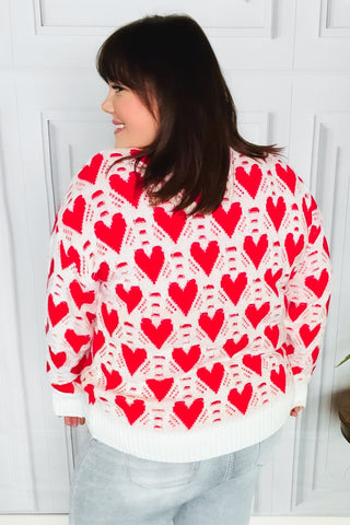 True Hearts Oversized Sweater (Curvy Size)