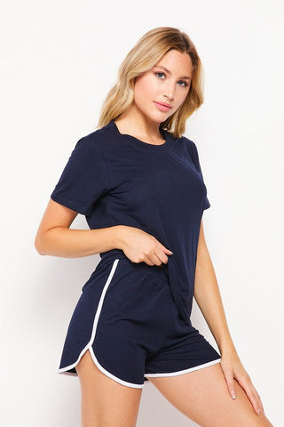 Relax Dolphin Shorts & Comfy Tee Lounge Set | 2 Piece