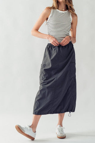 Maxine Cargo Pocket Maxi Skirt