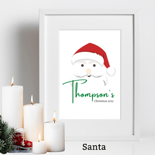 Custom Family Name Christmas Holiday 2024 Poster