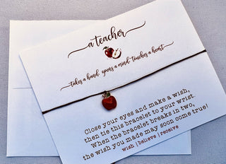 Teacher Appreciation Wish Bracelet Card