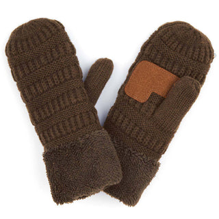 CC Sherpa Lined Mittens | 3 Sizes - Truly Contagious