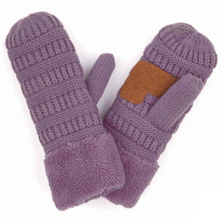 CC Sherpa Lined Mittens | 3 Sizes - Truly Contagious