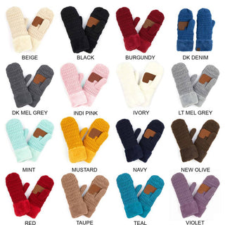 CC Sherpa Lined Mittens | 3 Sizes - Truly Contagious