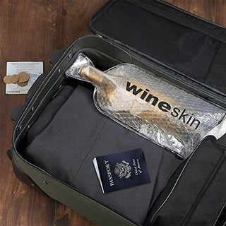 Wine Skin Travel Bag Set