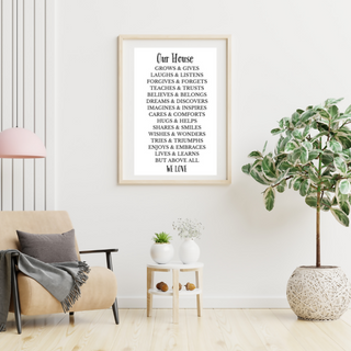 Our House Wall Art Print