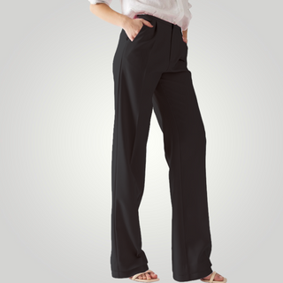 Darcy Elastic Back Waistband Wide Leg Slacks