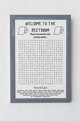 Welcome to the Restroom Print ~ A Must for every Household