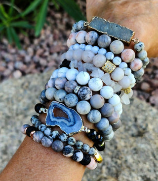 Set of 3 Natural Stone Bracelets