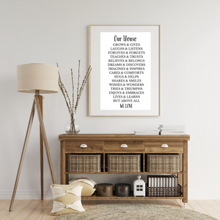 Our House Wall Art Print