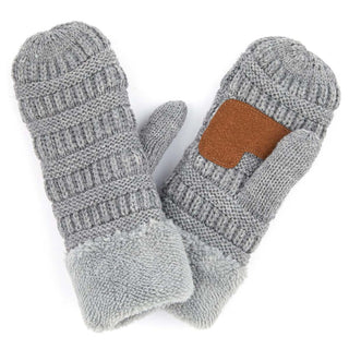 CC Sherpa Lined Mittens | 3 Sizes - Truly Contagious