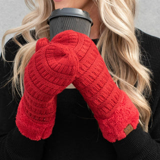 CC Sherpa Lined Mittens | 3 Sizes - Truly Contagious