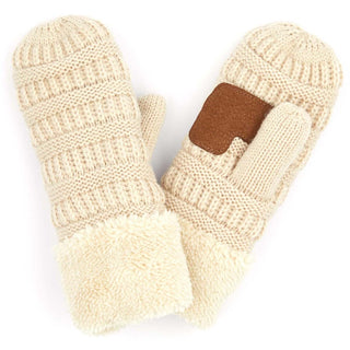 CC Sherpa Lined Mittens | 3 Sizes - Truly Contagious