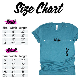 Size Chart Tee Shirt