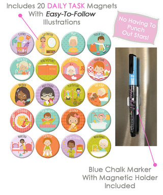 Toddler Daily Routine Chore Chart Kit with Pictures - Daily Routines