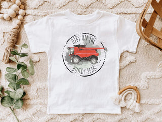 Dibs on the Buddy Seat, Farming Kids Tee Shirt