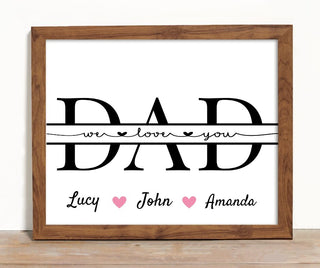 Monogram Personalized Dad Picture