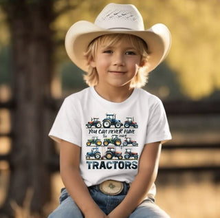 You Can Never Have Too Many Tractors Boys Tee Shirt