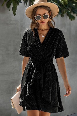 Ruffle Romance Wrap Dress