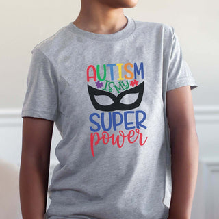 Autism Is My Super Power Youth Tee - Limeberry Designs