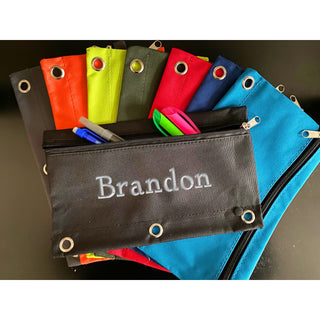 Personalized Notebook Pencil Case - Solid Colors